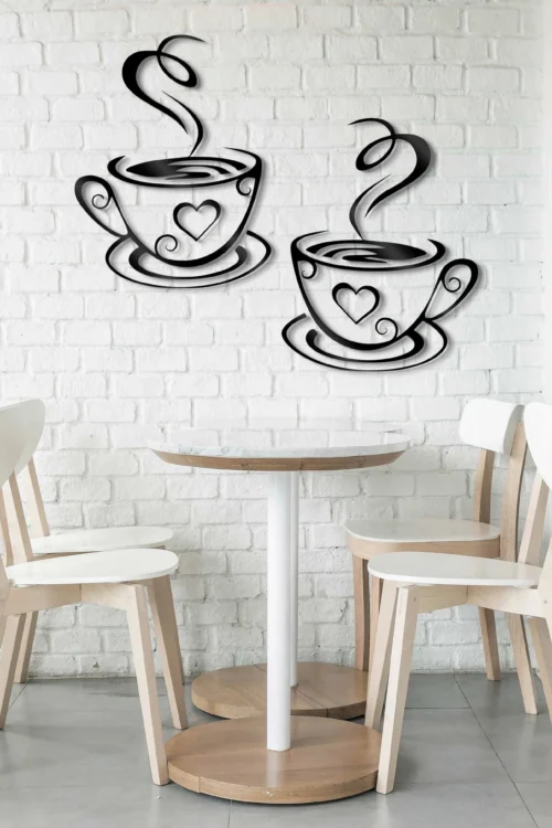 3D Coffee Cup Wall Art – “Life Eraser” Kitchen & Cafe Decor