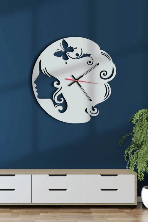 Fairy Girl With Butterfly Wall Clock – Stylish Wall Clock for Home Decor Regular price