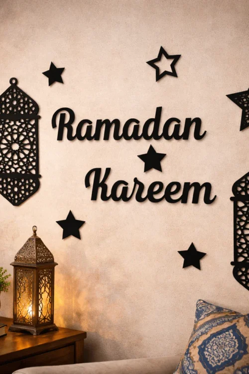 Ramadan Kareem 2026 Exclusive Wall Art – 3D Acrylic & Wood Decor