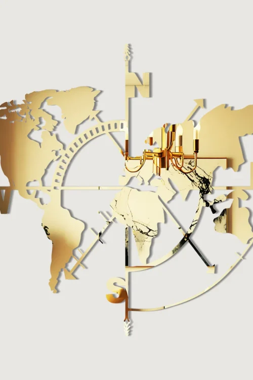 3D Creative World Map Wall Art – Premium Acrylic