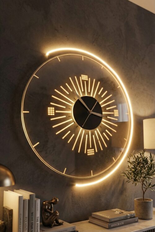LED Neon Wall Clock