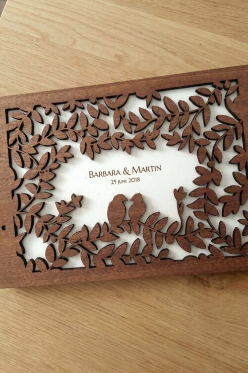 Luxury Laser-Cut Wooden Wedding Invitation Cards – Custom Premium Invites