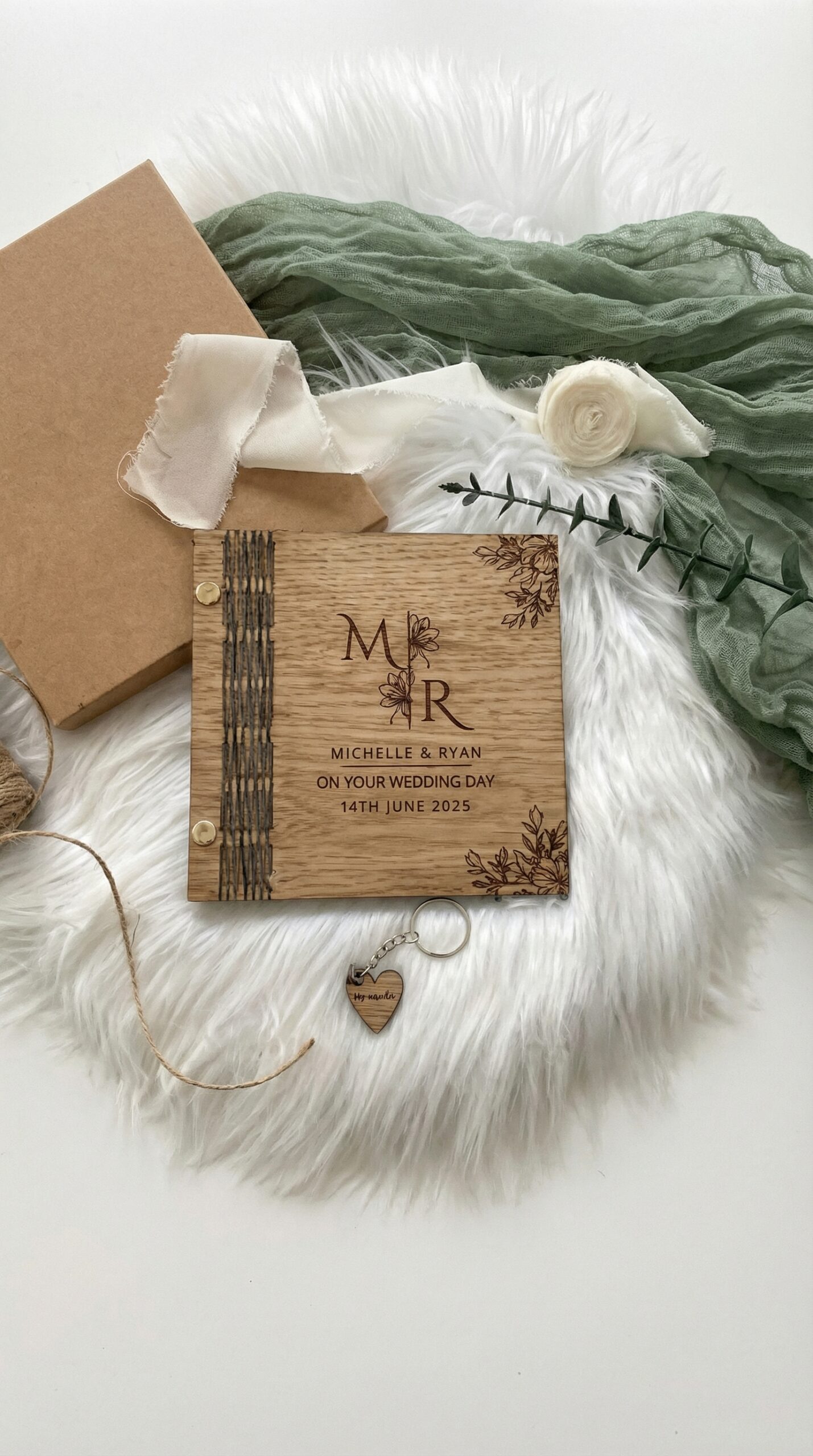 Luxury Laser-Cut Wooden Wedding Invitation Cards – Custom Premium Invites