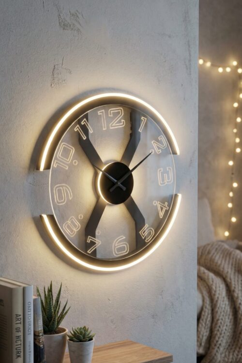 LED Neon Wall Clock