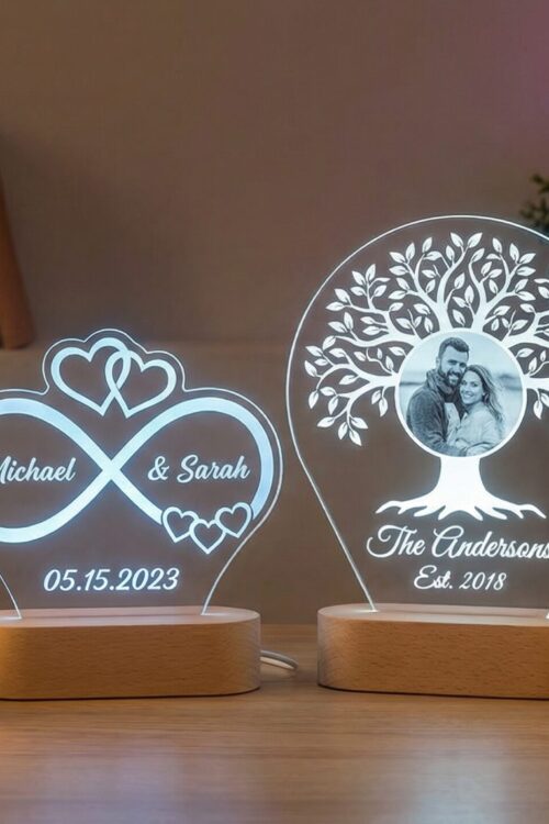 Design Your Own: Custom 3D Photo Night Light (Choose Your Shape)