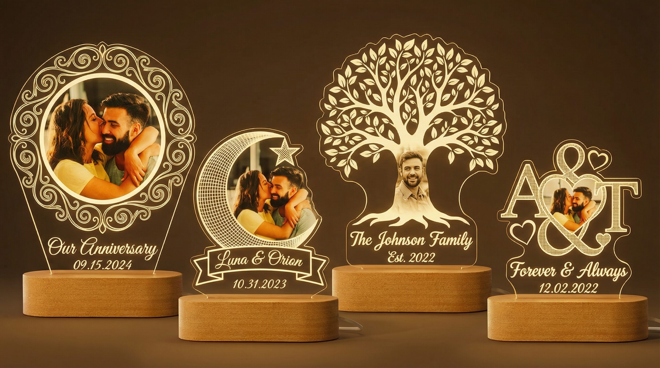 Design Your Own: Custom 3D Photo Night Light (Choose Your Shape) - Image 3